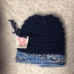 HANDMADE Knitted Boy’s Winter Cap: OS Baby